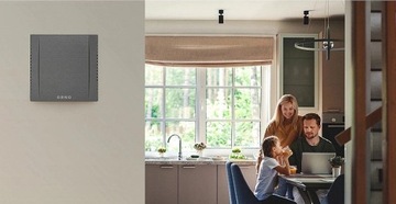 ORNO Двухцветный проводной дверной звонок QUARTO Сетевой 230В Графит