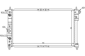 фото thumb №2, Nis616671 радіаторів двигуна daewoo leganza, nubira