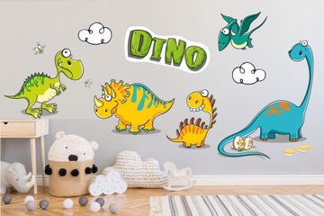 Наклейки на стену ДИНОЗАВРЫ 100x200см D