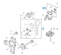 фото thumb №5, Набір do заміна розподільного валу opel b20dth ремінь 95527019 + ланцюг 95527799