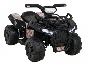 Quad Storm на батарейках для детей, черный + мотор 25 Вт + MP3 USB + светодиод