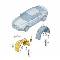 фото thumb №14, Audi оригінальний номер 8t0821171m підкрилок