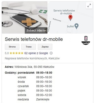 Замена стекла Samsung Galaxy S8 g950 Вроцлав