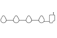 фото thumb №2, Прокладка колектор впускний chevrolet aveo kalos matiz spark daewoo