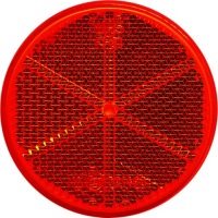 фото thumb №1, Отражатель круглый na винт красный задний na задняя транспортного средства waś