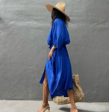 ПАРЕО для пляжа, платье ПОЛЕТ, длинная накидка, женская туника SUMMER BOHO