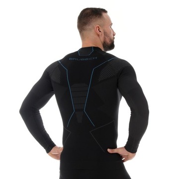 THERMOACTIVE мужская футболка BRUBECK THERMO ЧЕРНАЯ
