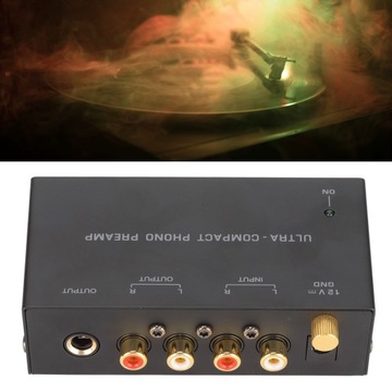 Предусилитель проигрывателя проигрывателей Phono PP400 ЧЕРНЫЙ