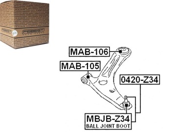 фото thumb №1, Втулка рычага citroen перед c-crosser 2007-2012 f
