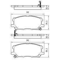 фото thumb №2, Гальмівні колодки передні lexus rx300 rx330 rx350 rx400h toyota highlander hybrid