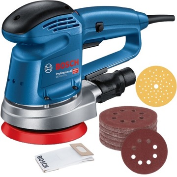 ЭКСЦЕНТРИЧЕСКАЯ ШЛИФОВАЛЬНАЯ МАШИНА BOSCH GEX 34-125 340 Вт 125 ММ