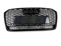 фото thumb №10, Решётка радиатора решётка радиатора audi a7 4g8 lift 14-17 образец rs7 plaster соты чёрный блеск