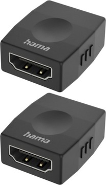 Адаптер Hama — гнездо HDMI 4K, черный x2