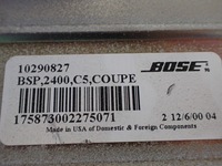 фото thumb №5, Chevrolet corvette c5 підсилювач аудіо bose 97-04r