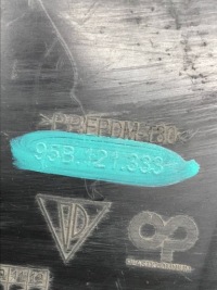 Повітропровід повітря w бампер ліва перед porsche cayenne 95b121333 в Україні, фото thumb