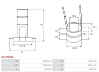 фото thumb №3, Komutator кільце генератора prestolite asl9068s