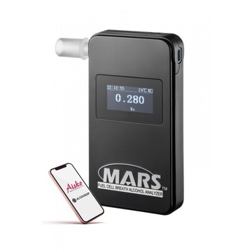 Полицейский алкотестер Alcovisor MARS с мундштуками, крышкой и КАЛИБРОВКАМИ