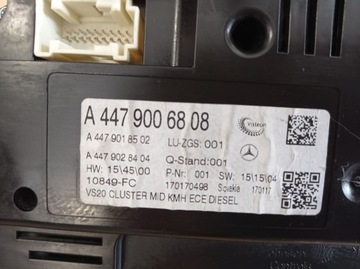фото thumb №6, Спідометр  прилади mercedes vito 14- 447 a4479006808 4479006808 eu