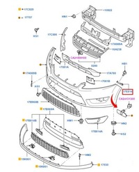 фото thumb №14, Ковзун бампера лівий перед mondeo mk4 оригінальний номер 1490202