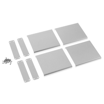 2 sets of extruded housing for control, amps, power converter