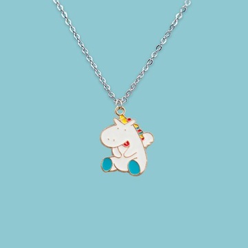 Цветное ожерелье Doraemon из нержавеющей стали