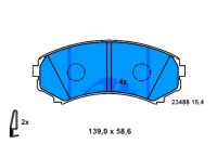 фото thumb №2, Тормозные колодки тормозные mitsubishi перед grandis pajero 2