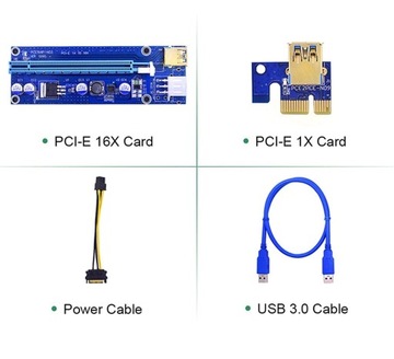 RISER 006C PCIE USB 3.0 1X 16X