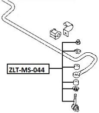 фото thumb №2, Соединитель стабилизатора задняя mitsubishi carisma da 99