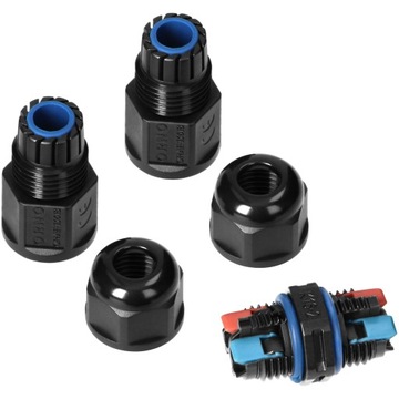 ZŁĄCZKA MUFA KABLOWA 2x1,5mm Z SZYBKOZŁĄCZKĄ WODOODPORNA IP68 MINI 400V 16A