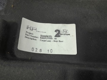 фото thumb №7, Hyundai ix35 i ковёр пол обивка зад 84265-2y000