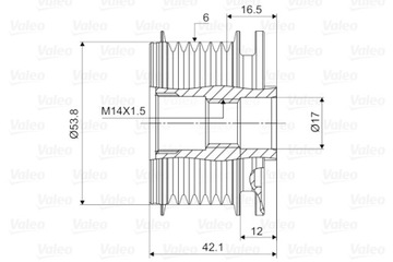 фото thumb №8, Зчеплення генератора ford ford c max, fiesta v, fo