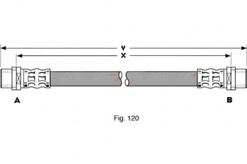 фото thumb №15, Шланг гальмівний гнучкий trw pha294 8d0611707