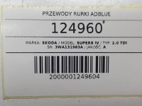 Шланг пабтрубок  трубки adblue skoda superb iv 2.0 tdi 2024 3p с Разборки, фото thumb