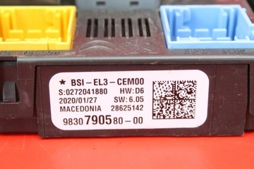 фото thumb №9, Коробка запобіжників bsi 9830790580 citroen c3 3 iii 1.2 vti 83 km 16-20