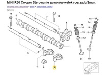 фото thumb №1, Mini r50 r53 коромисло клапанна 7514978 оригінальний номер