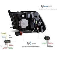 фото thumb №14, Фары лампы kpl full led диоды black euro dodge ram iv 4 08-24 classic