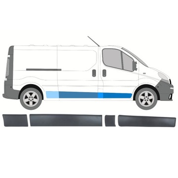 Накладка на раздвижную дверь Trafic Vivaro 2001-