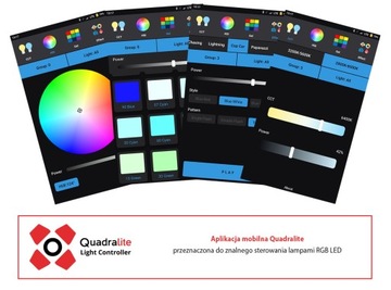 Комплект светодиодной лампы Quadralite Thea 150 RGB + блок питания