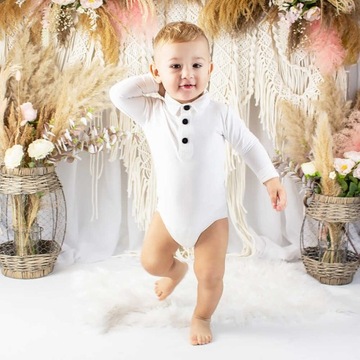 Eleganckie spodnie z wygodnej dresówki NA CHRZEST 62 brązowe