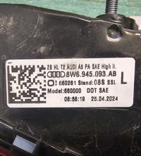 фото thumb №10, Лампи зад matrix audi a5 f5 8w usa рестайлінг