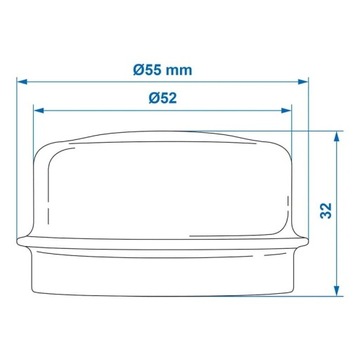Крышка ступицы 52 мм Knott cap cap cap