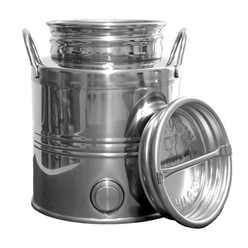 Бочка CONTAINER BUBBLE из нержавеющей стали для вина, водки, самогона, виски, 3л, нержавеющая сталь