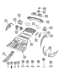 фото thumb №7, Pas задний стена багажника mopar 68038966ac dodge durango jeep grand cherok