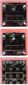 Куб 3D 64 LED 4x4x4 Синий Красный