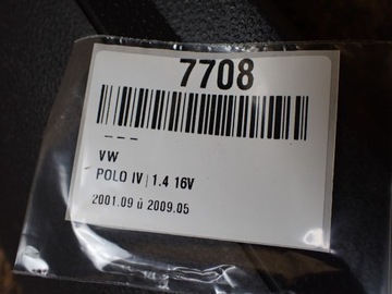 фото thumb №5, Защита панели капот vw polo iv 1,4 16v b 2008 lc9z 6q1857922 7708