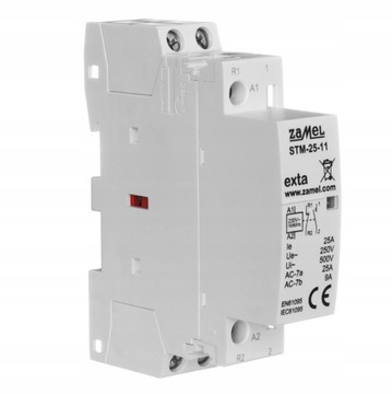 КОНТАКТОР МОДУЛЬНОЙ УСТАНОВКИ 25А AC НЗ НО 230В