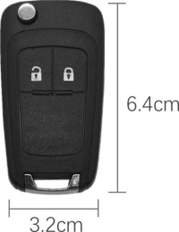 фото thumb №7, Ключ корпус pilot do opel insignia astra j zafira corsa meriva b mokka