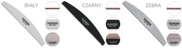 Пилочка для ногтей SUNONE Zebra BOAT 80/100