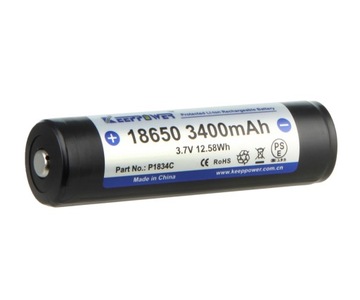 KP ICR18650-340PCM 3400 мАч литий-ионный с защитой 3,7 В