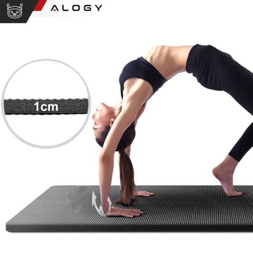MATA DO ĆWICZEŃ JOGA 1CM PIANKOWA ANTYPOŚLIZGOWA